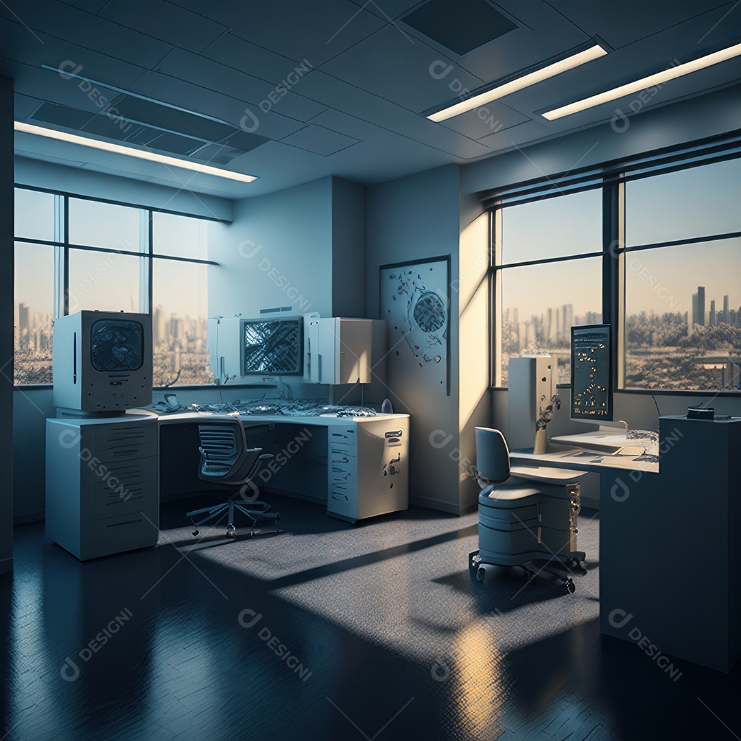 Sala de tomografia computadorizada.