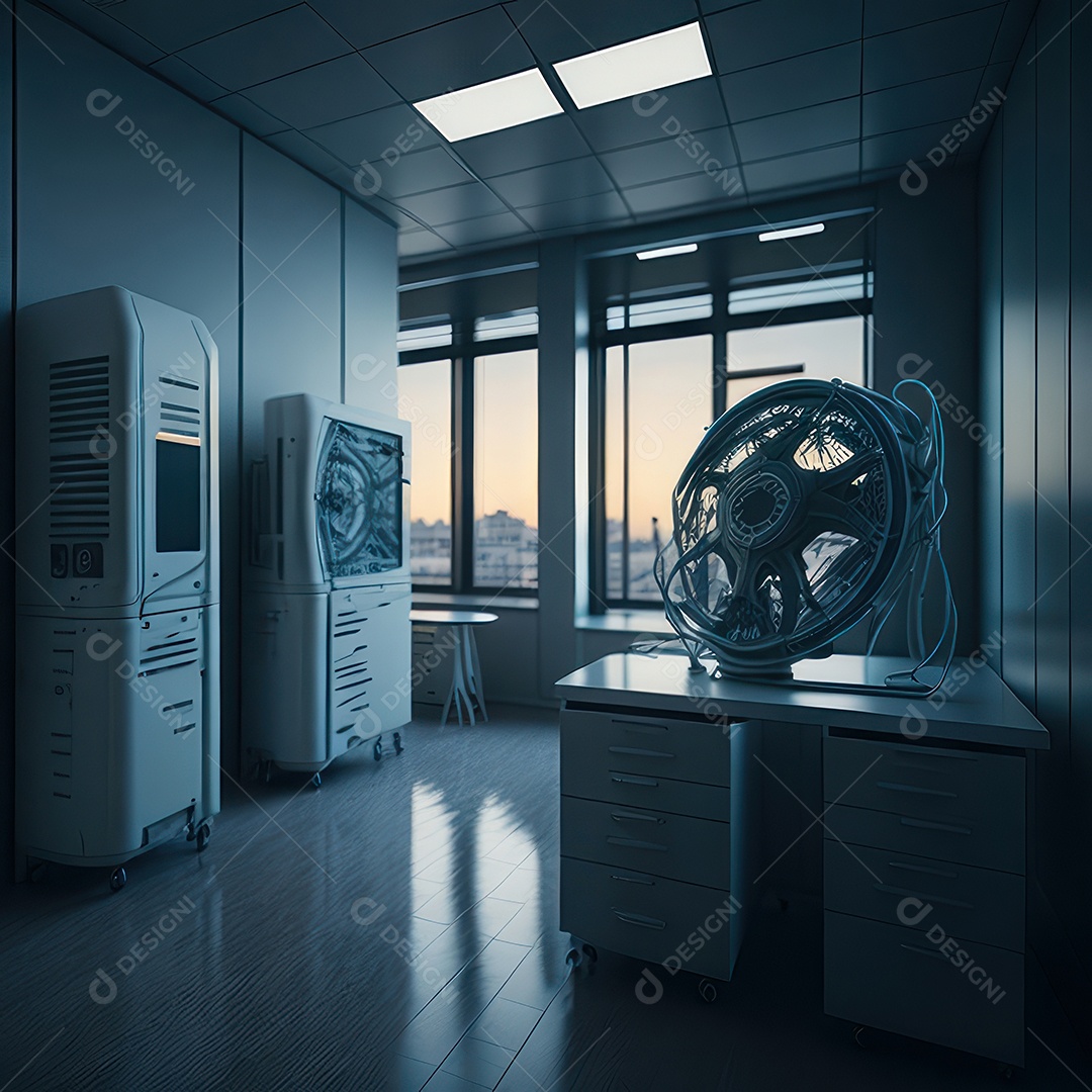 Sala de tomografia computadorizada.