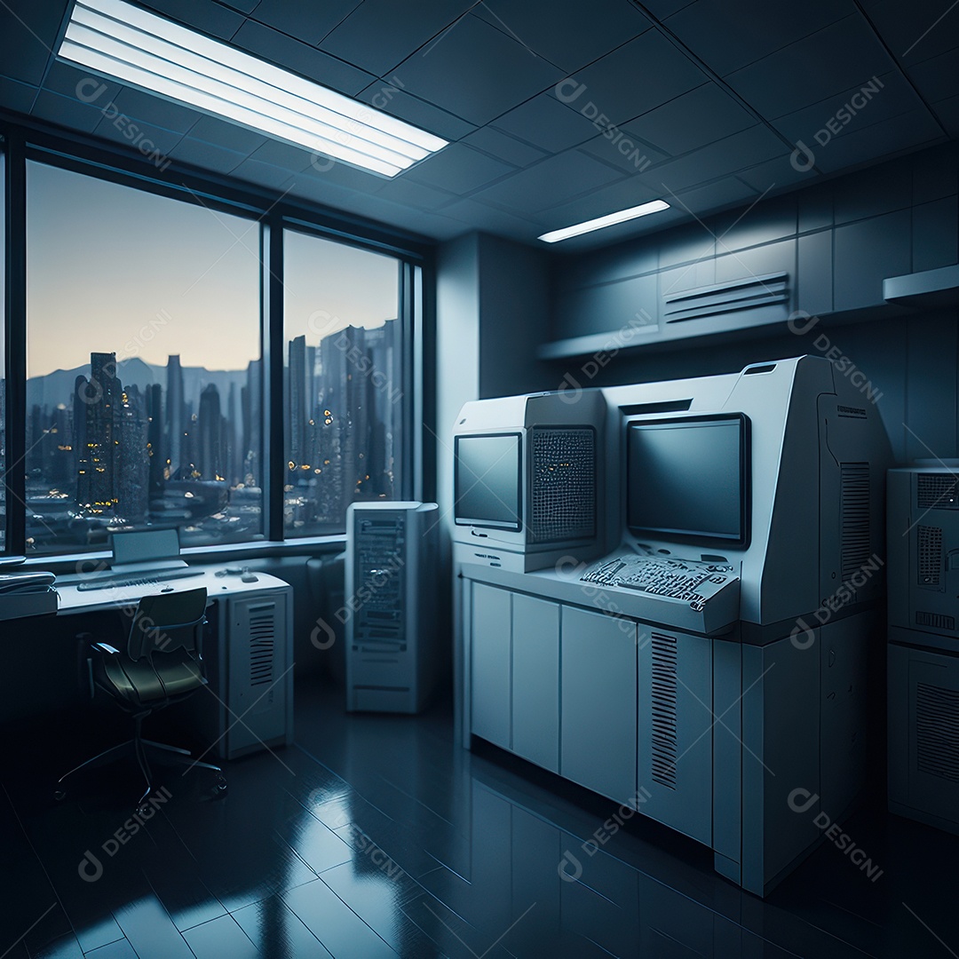 Sala de tomografia computadorizada.