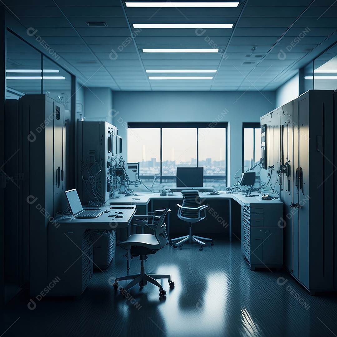 Sala de tomografia computadorizada.