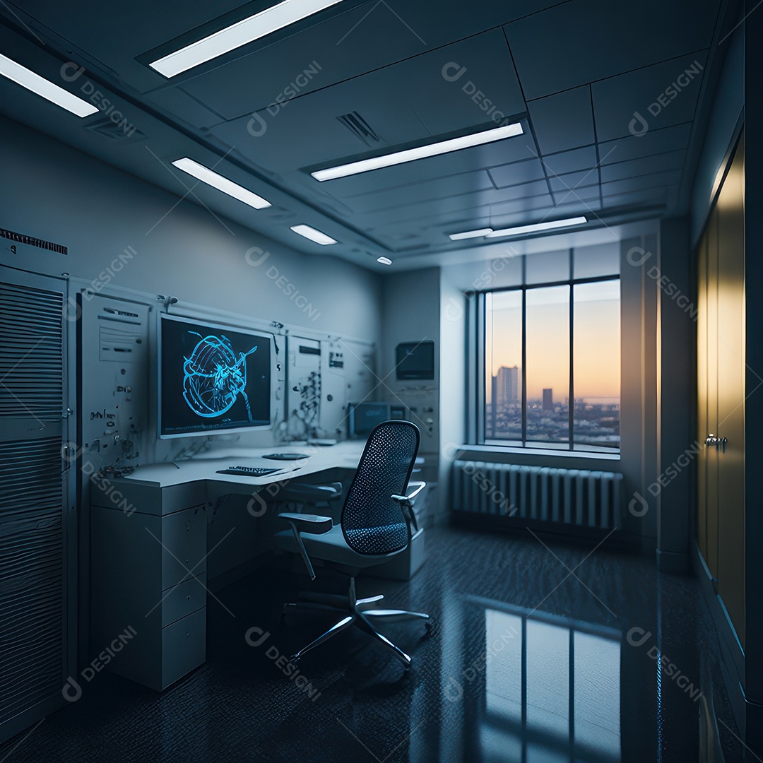 Sala de tomografia computadorizada.