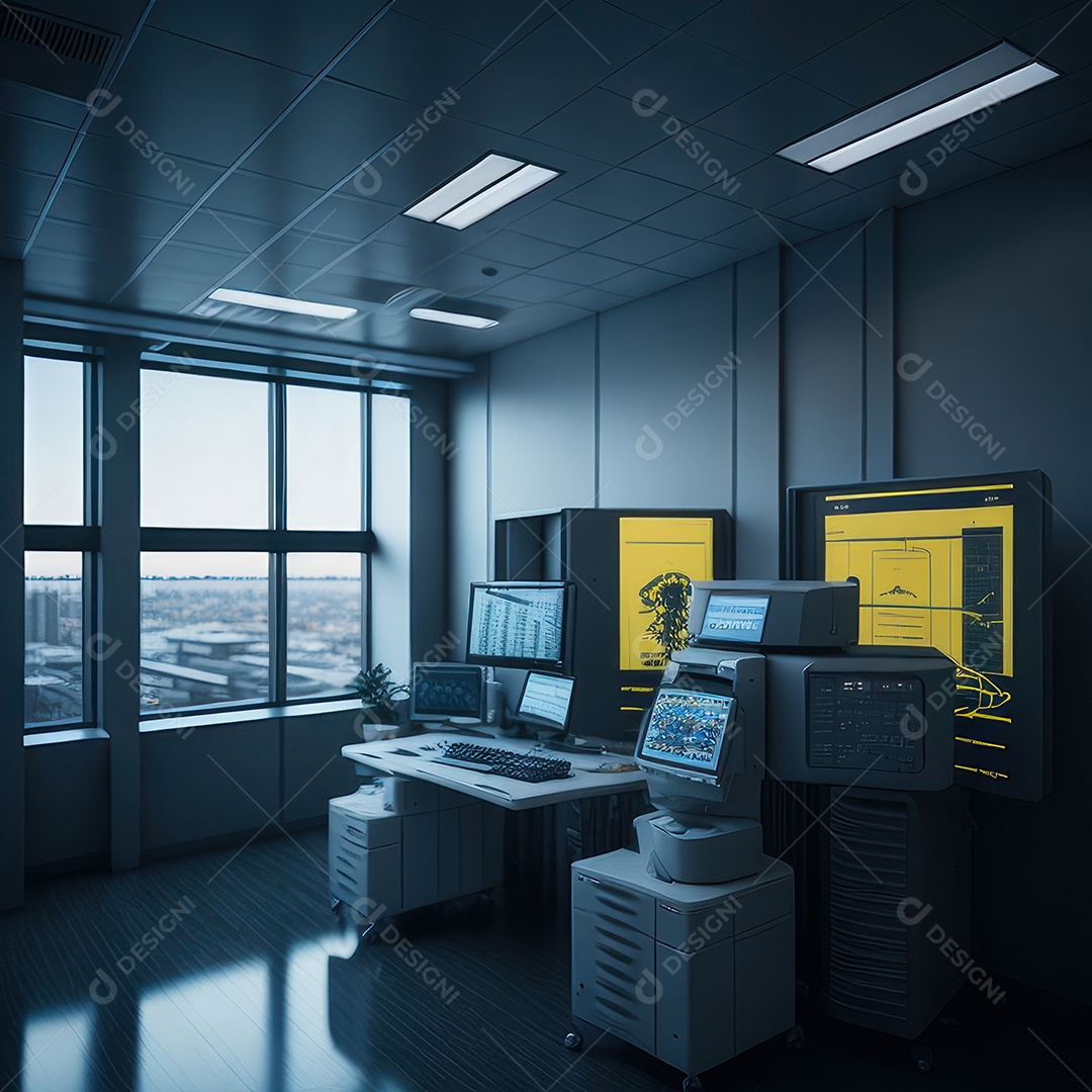 Sala de tomografia computadorizada.