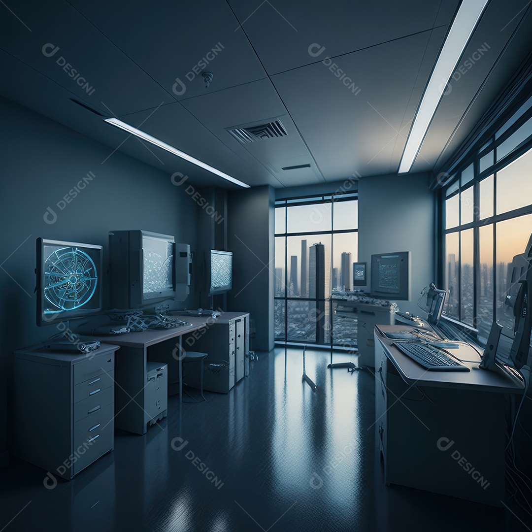 Sala de tomografia computadorizada.