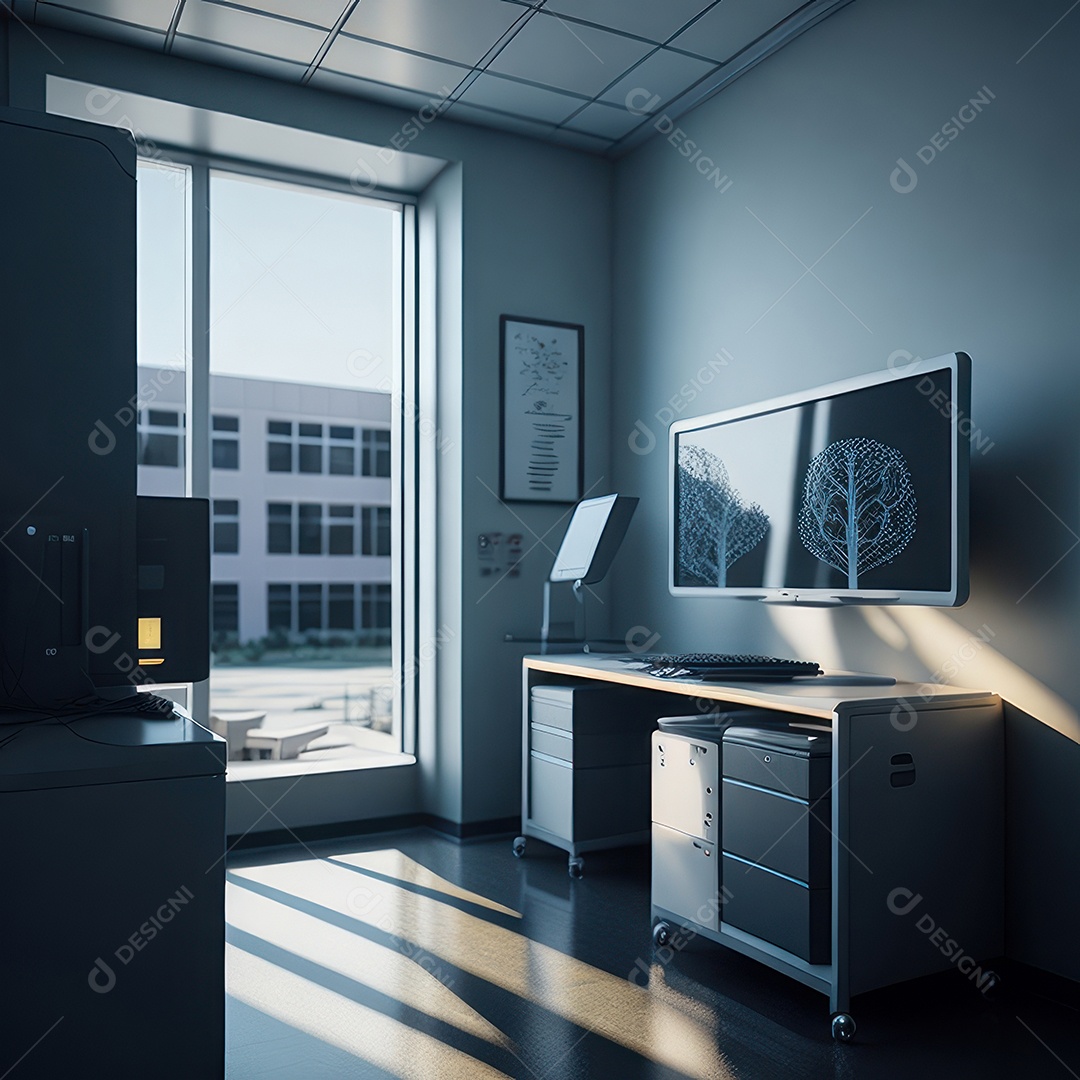 Sala de tomografia computadorizada.