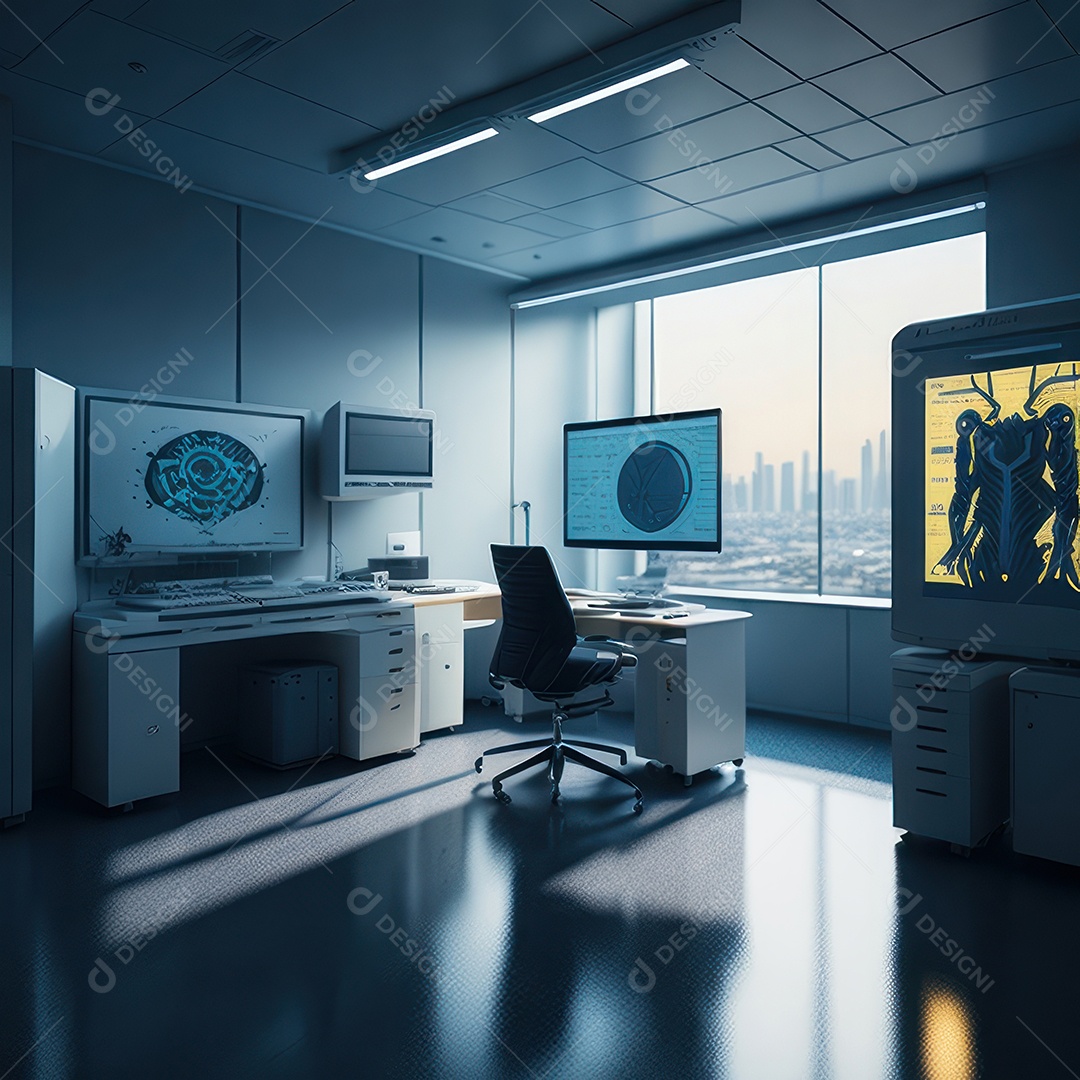 Sala de tomografia computadorizada.