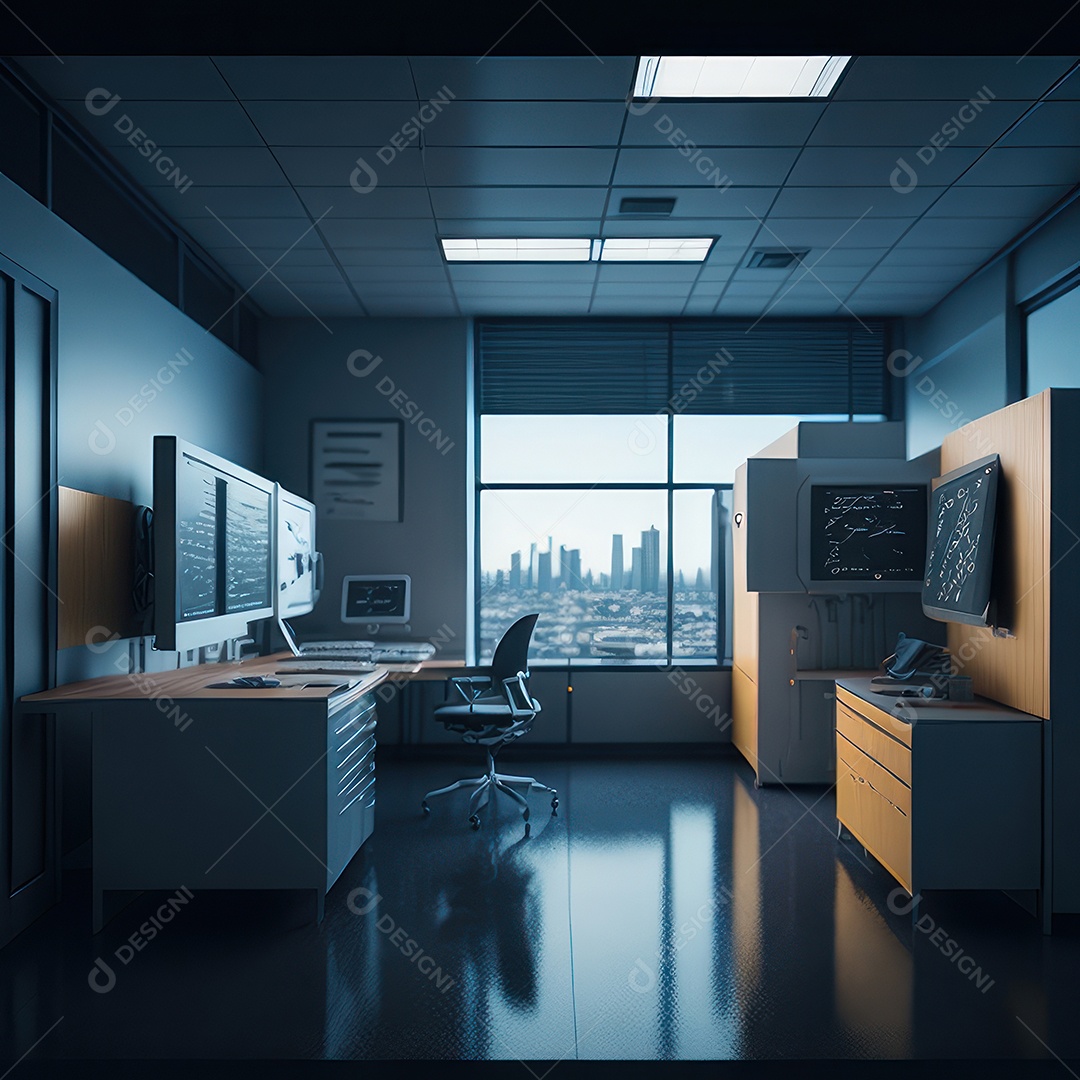 Sala de tomografia computadorizada.