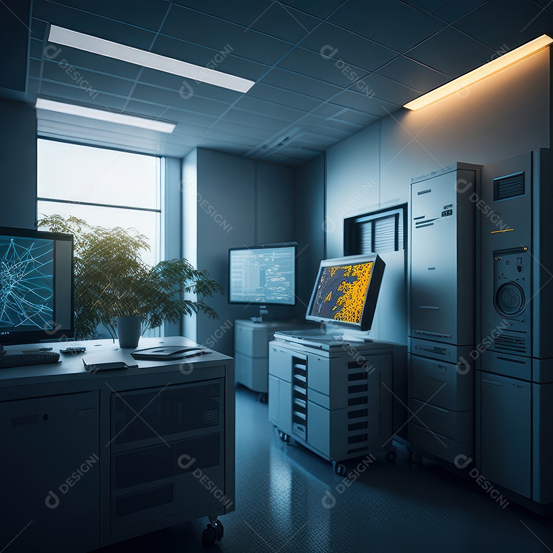 Sala de tomografia computadorizada.