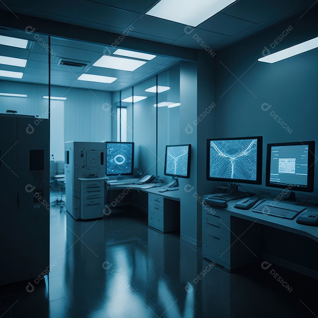 Sala de tomografia computadorizada.