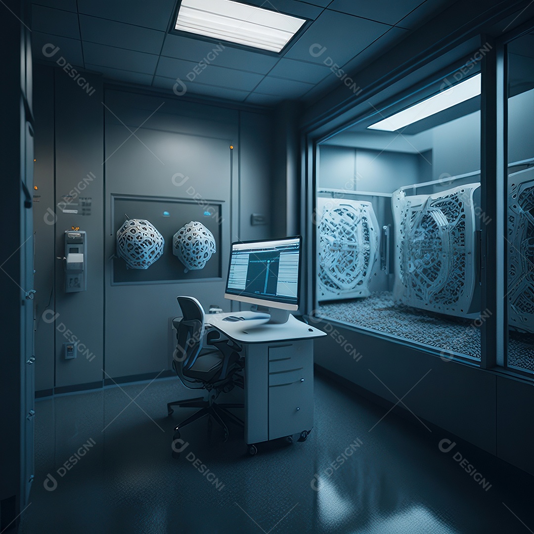 Sala de tomografia computadorizada.