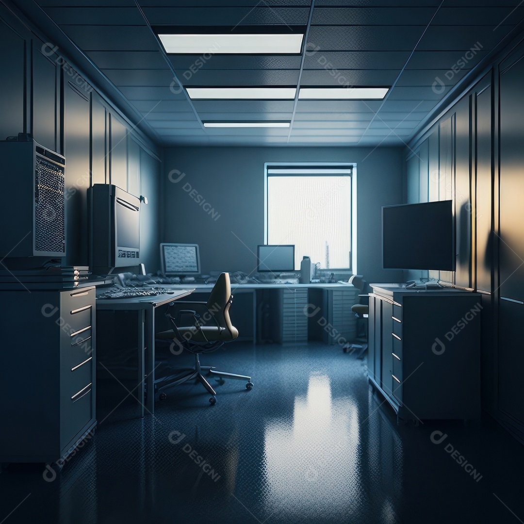 Sala de tomografia computadorizada.