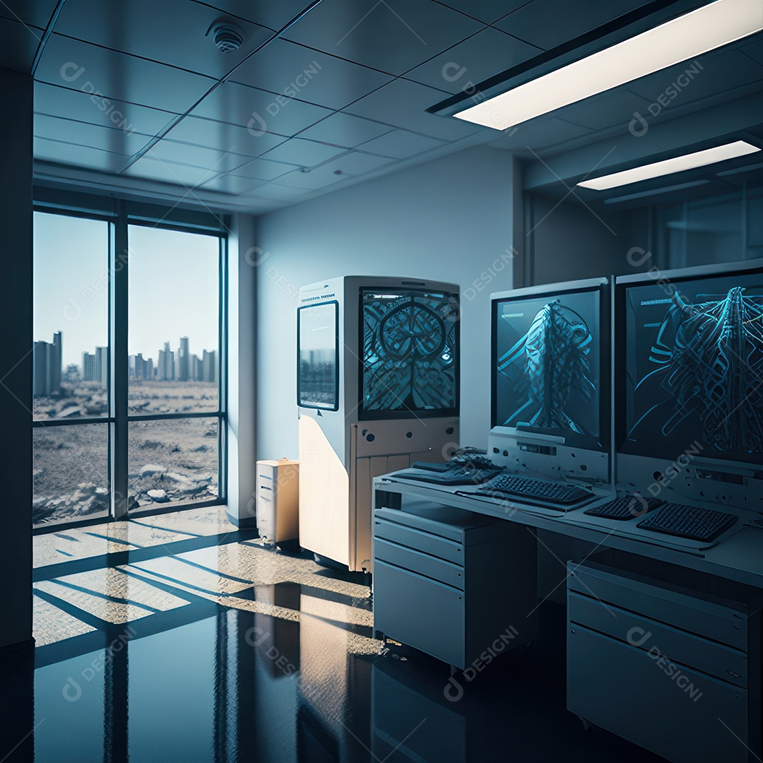 Sala de tomografia computadorizada.