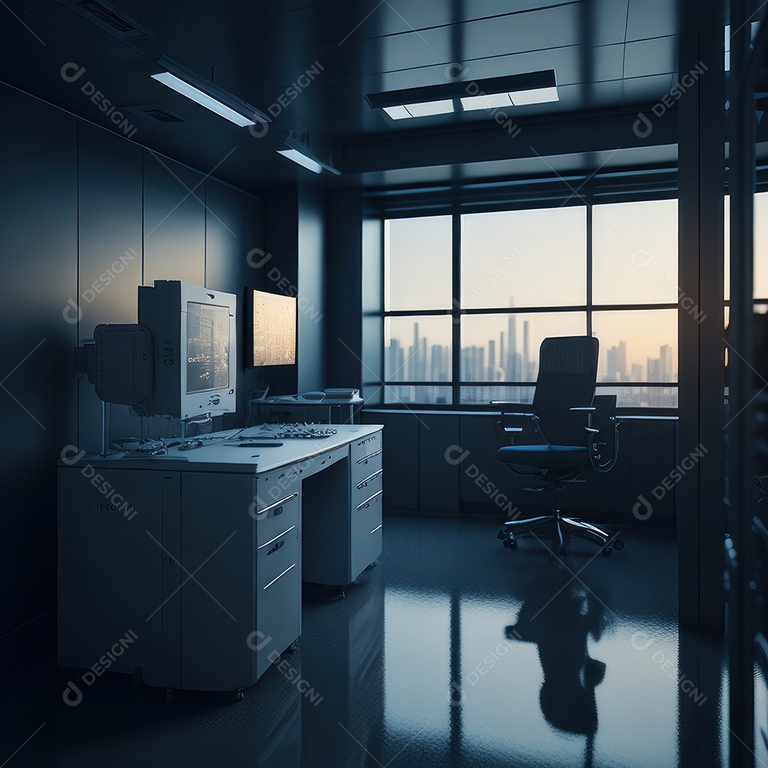 Sala de tomografia computadorizada.