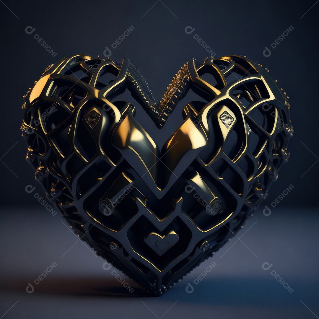 Coração 3d alta resolução.