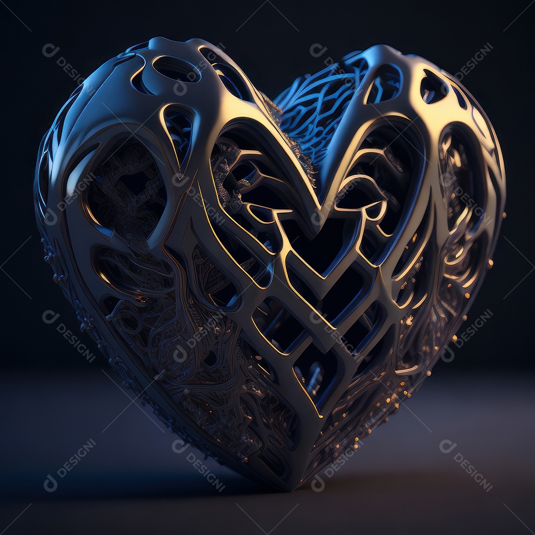 Coração 3d alta resolução.