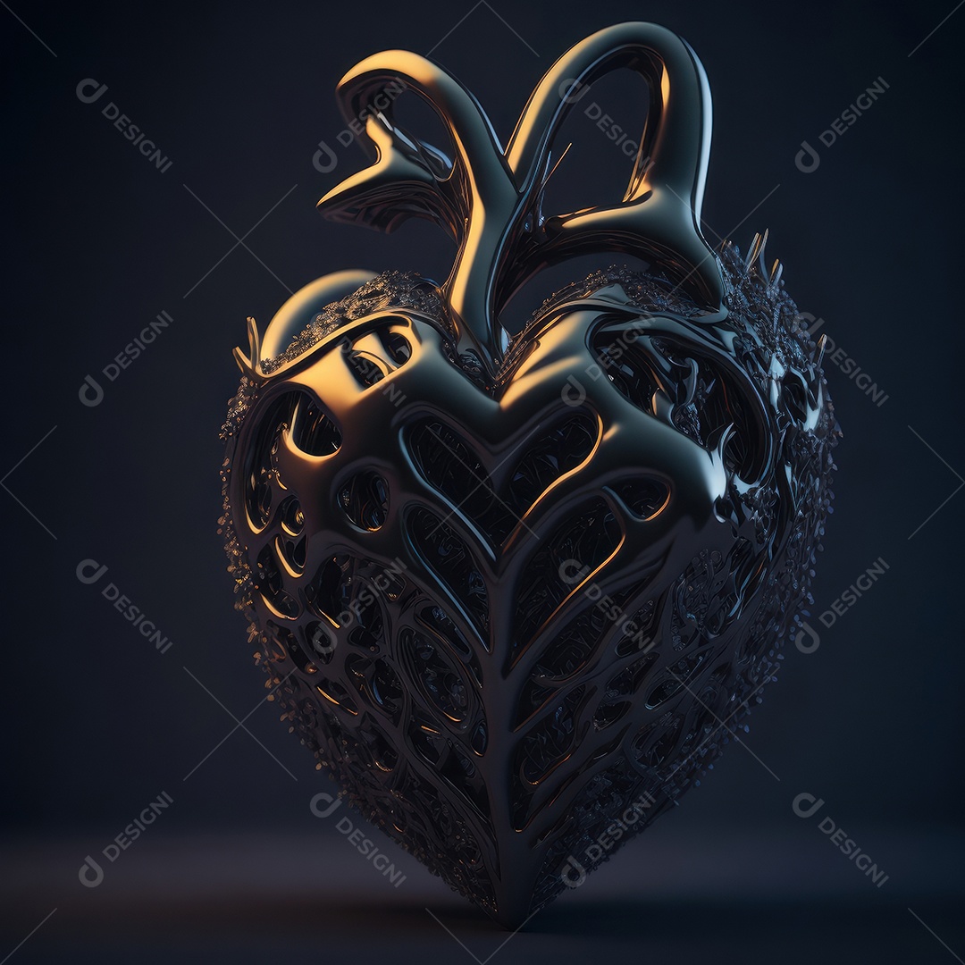 Coração 3d alta resolução.