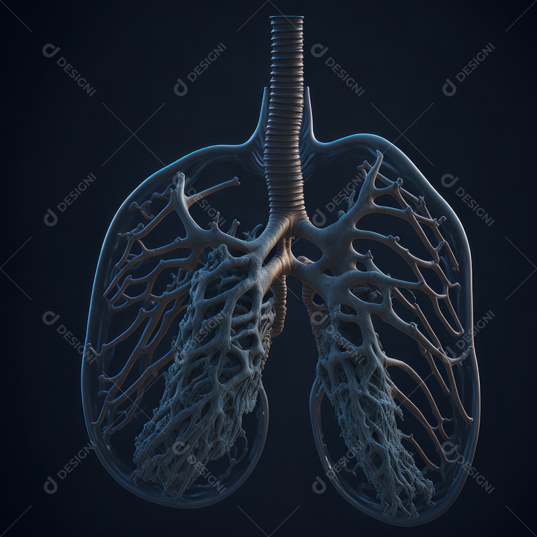 ilustração de pulmão.