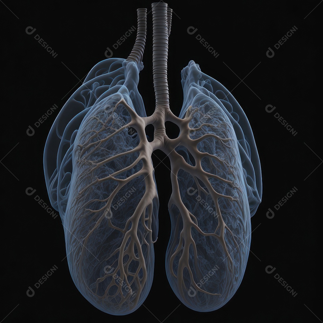 ilustração de pulmão.