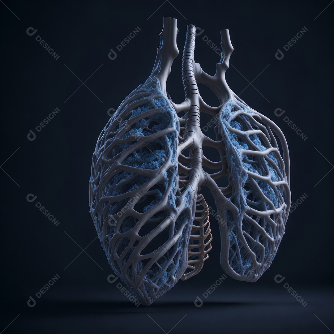 ilustração de pulmão.