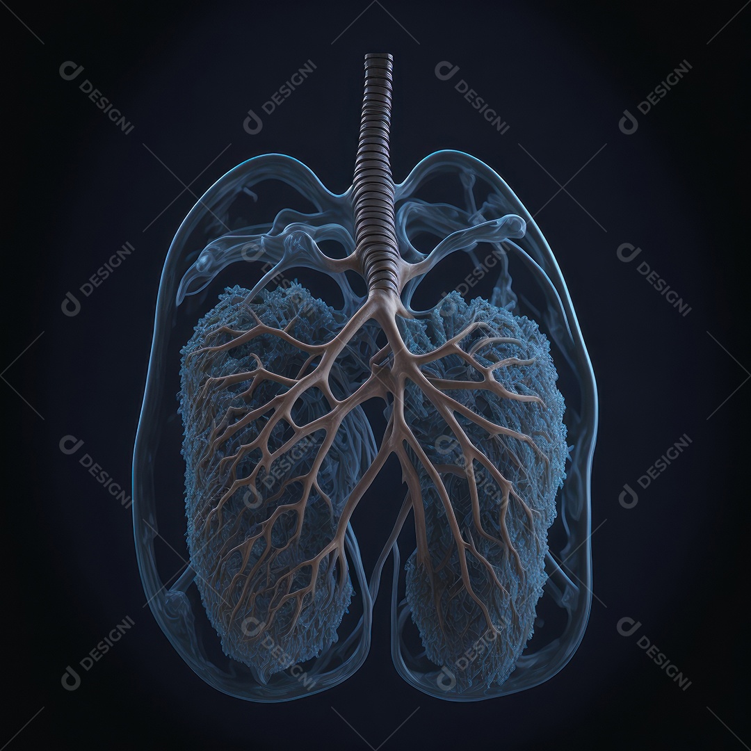 ilustração de pulmão.