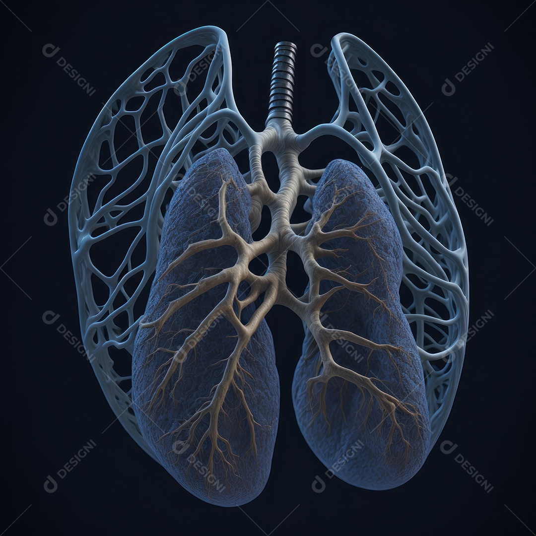 ilustração de pulmão.
