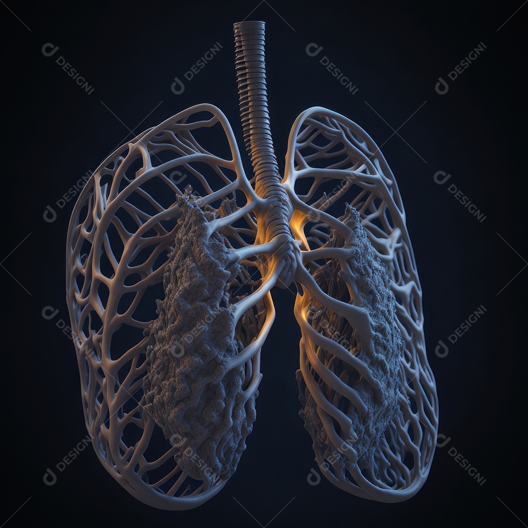 ilustração de pulmão.