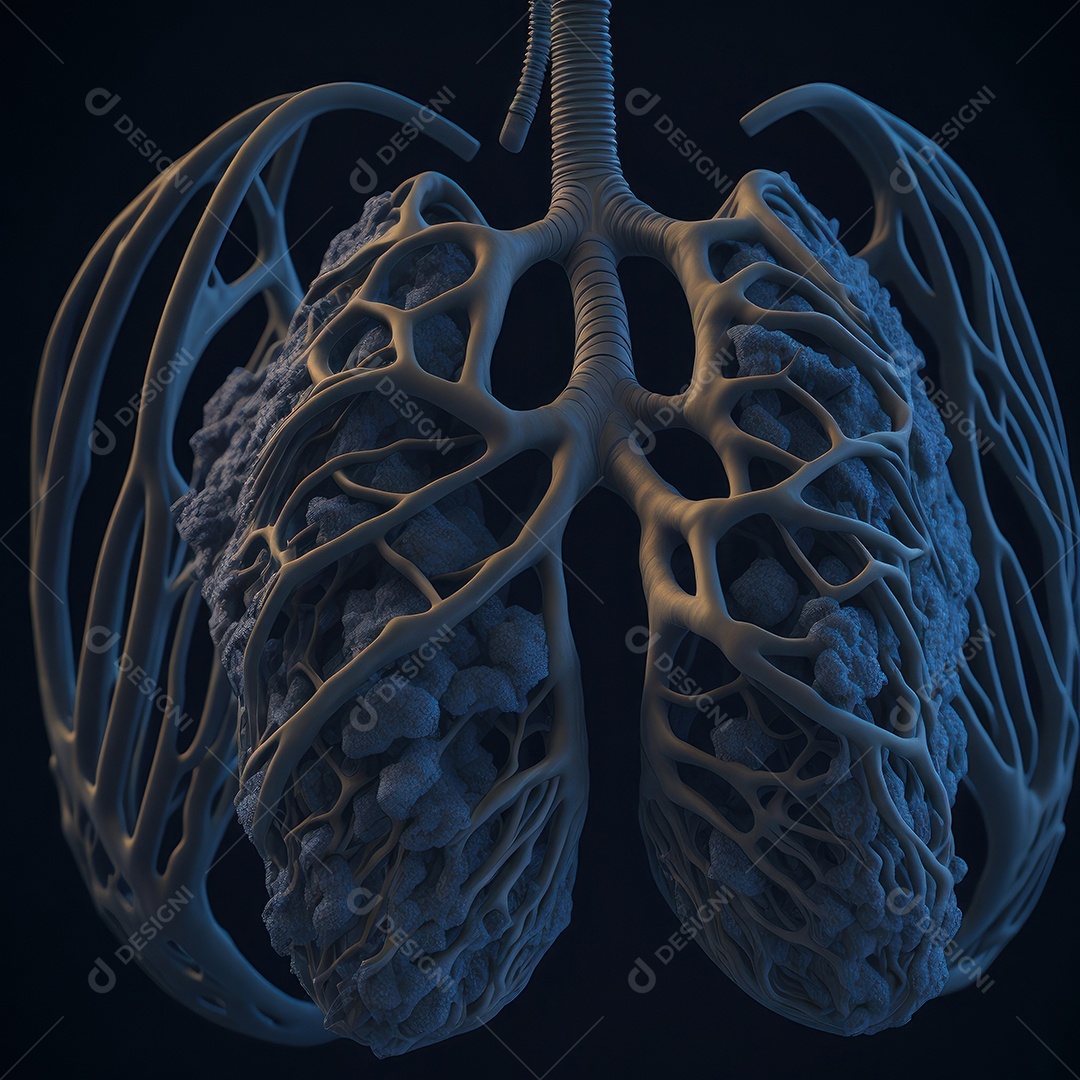 ilustração de pulmão.
