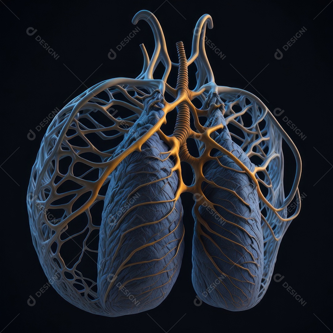 ilustração de pulmão.
