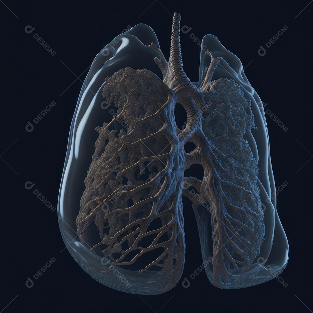 ilustração de pulmão.