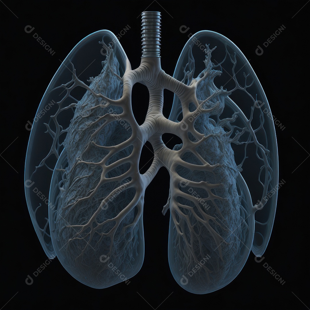 ilustração de pulmão.