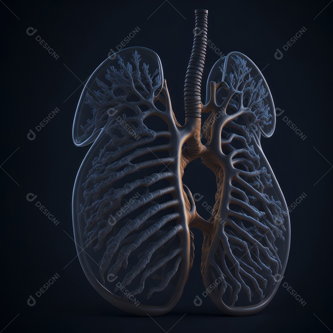 ilustração de pulmão.