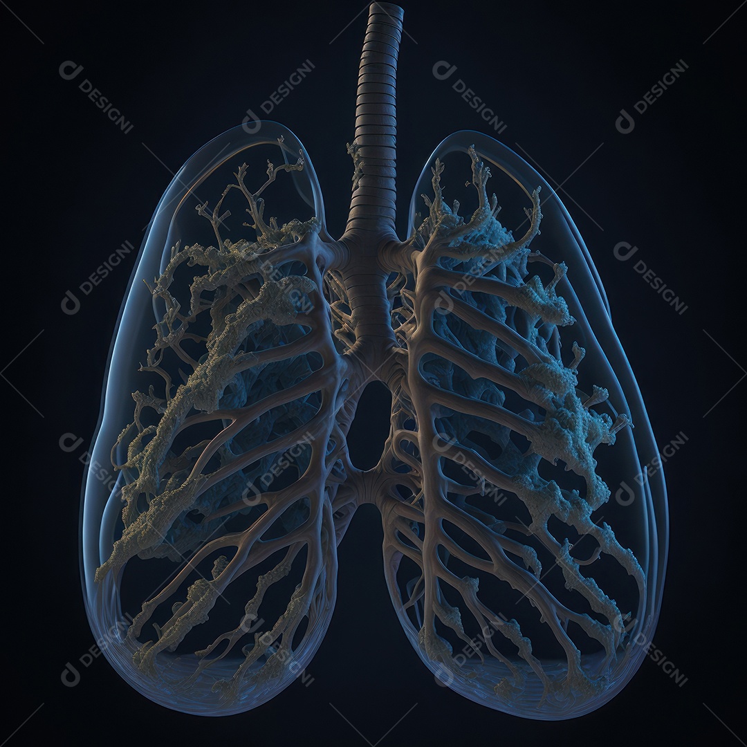 ilustração de pulmão.