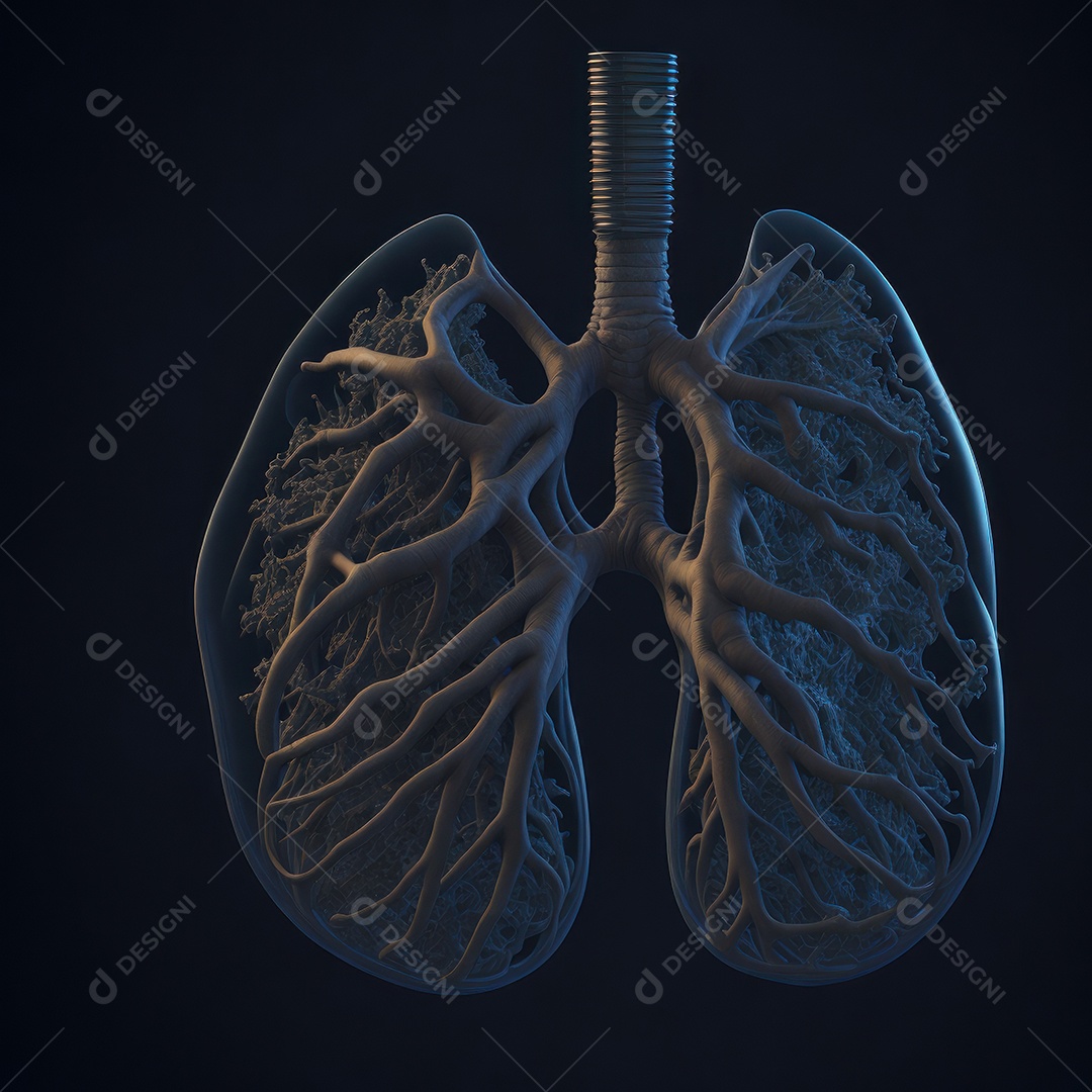 ilustração de pulmão.