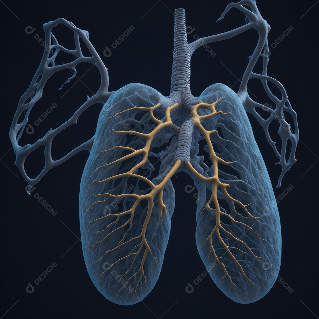ilustração de pulmão.