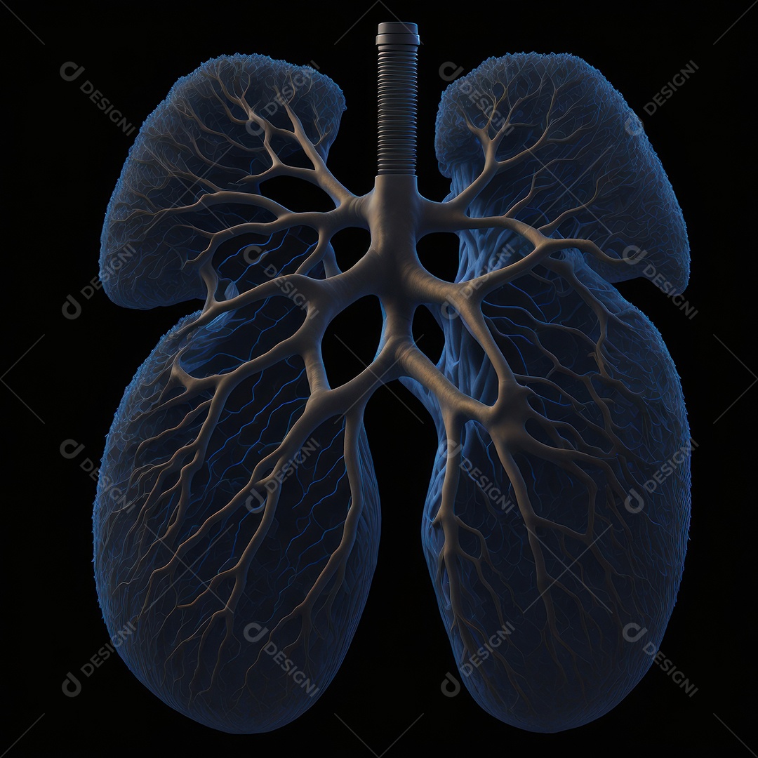 ilustração de pulmão.