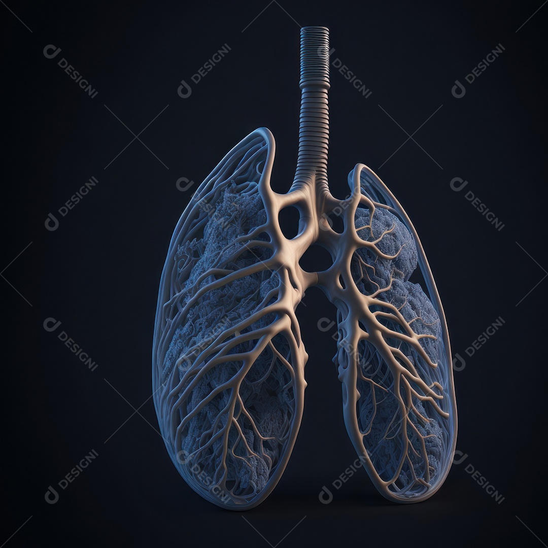 ilustração de pulmão.