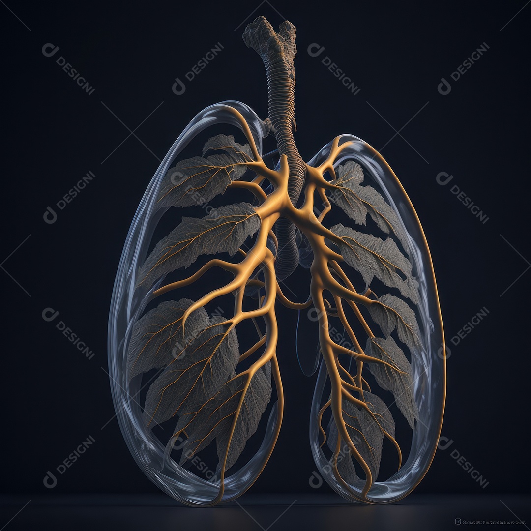 ilustração de pulmão.