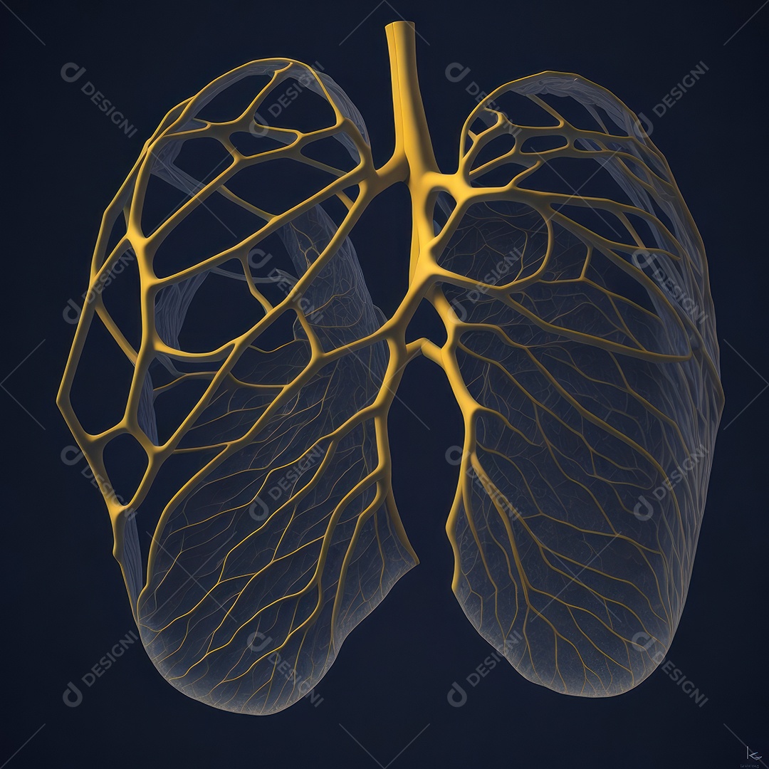 ilustração de pulmão.