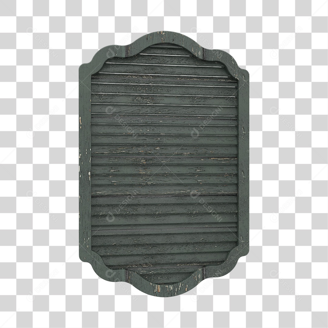 Janela de Madeira Placa PNG Transparente