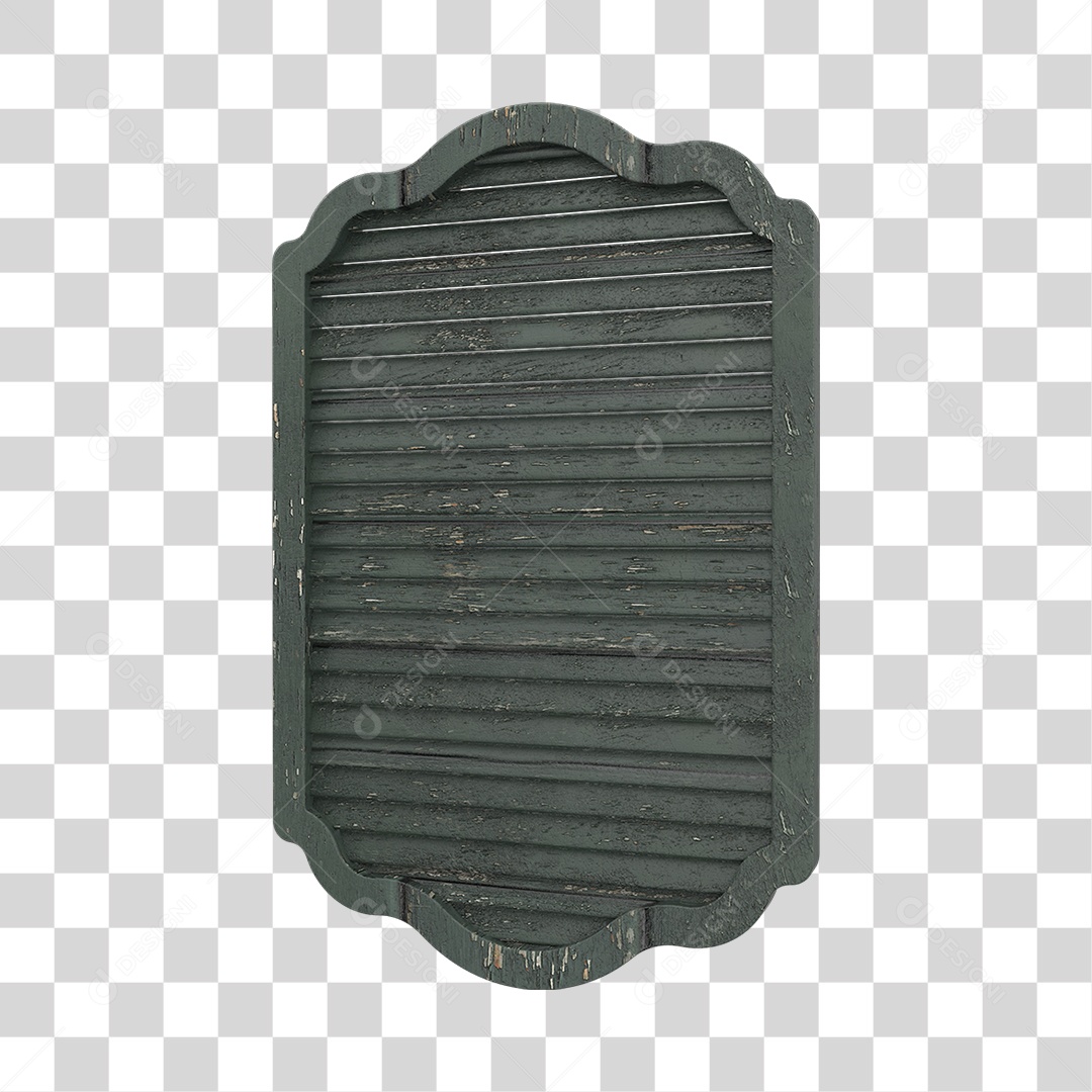 Janela de Madeira Placa PNG Transparente