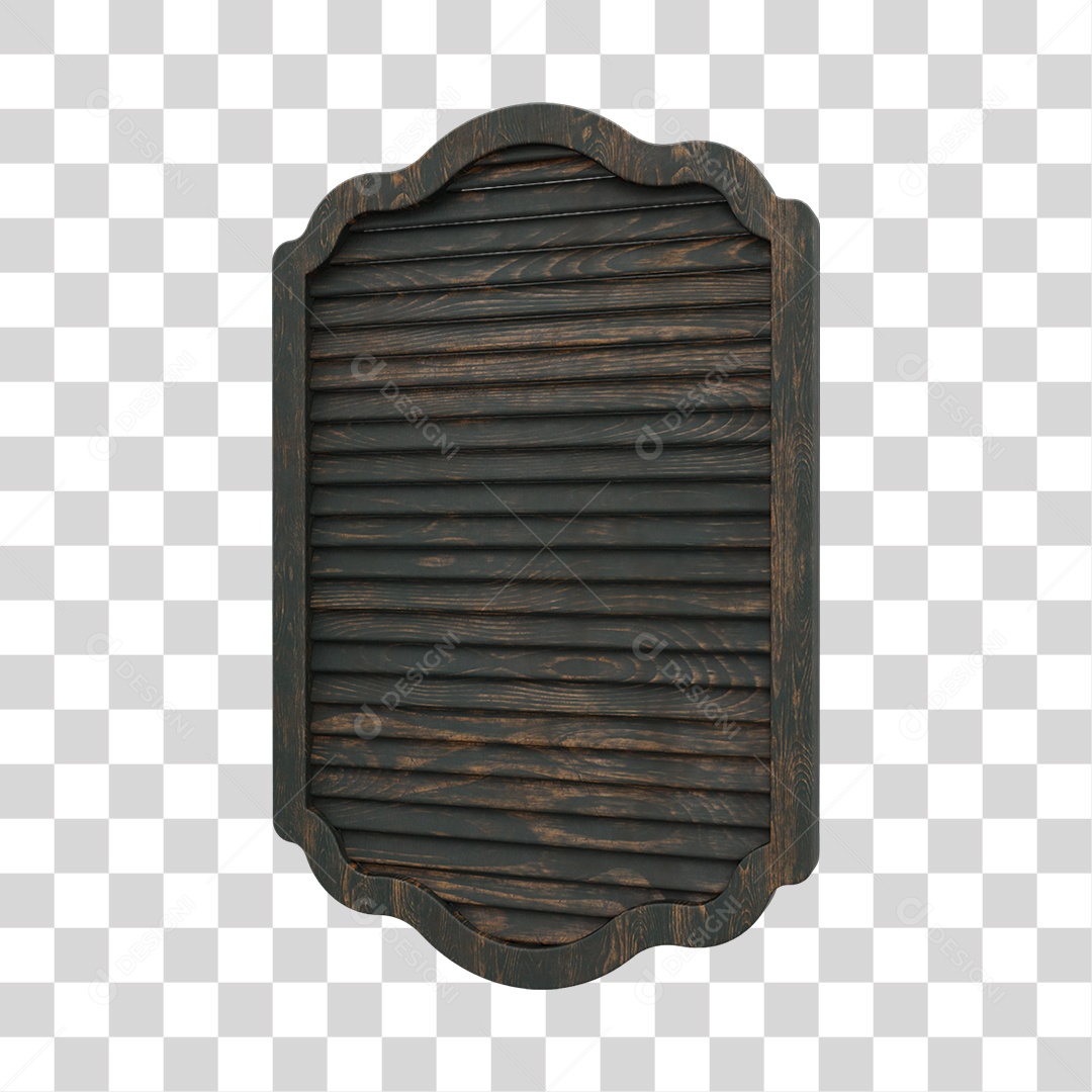 Janela de Madeira Placa PNG Transparente