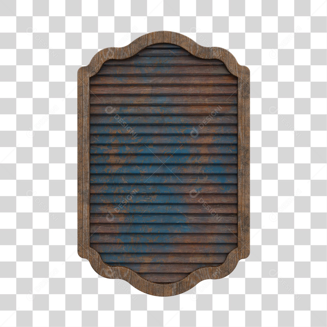 Janela de Madeira Placa PNG Transparente