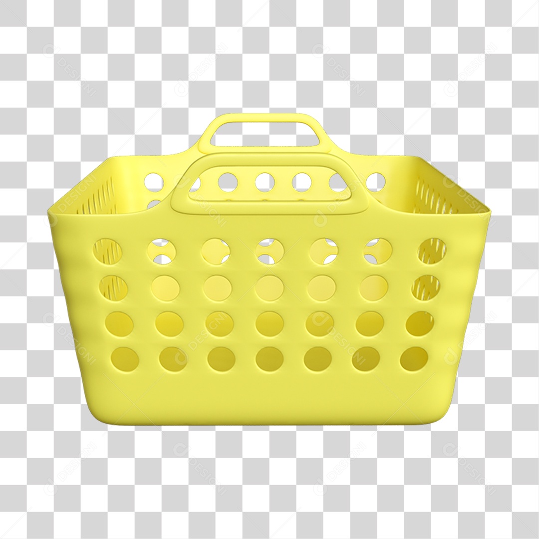 Cesta Para Limpeza e Armazenamento PBG Transparente