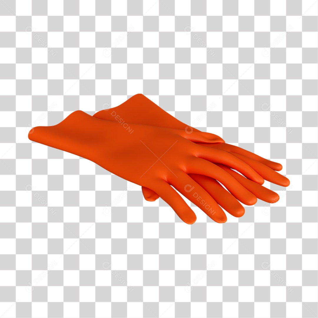 Luvas de Limpeza Pesada PNG Transparente