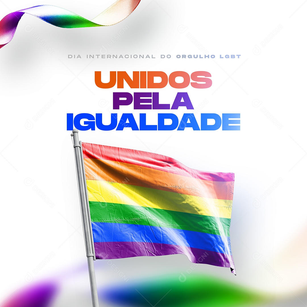 Post Dia Internacional do Orgulho LGBT Unidos Pela Igualdade Social Media PSD Editável