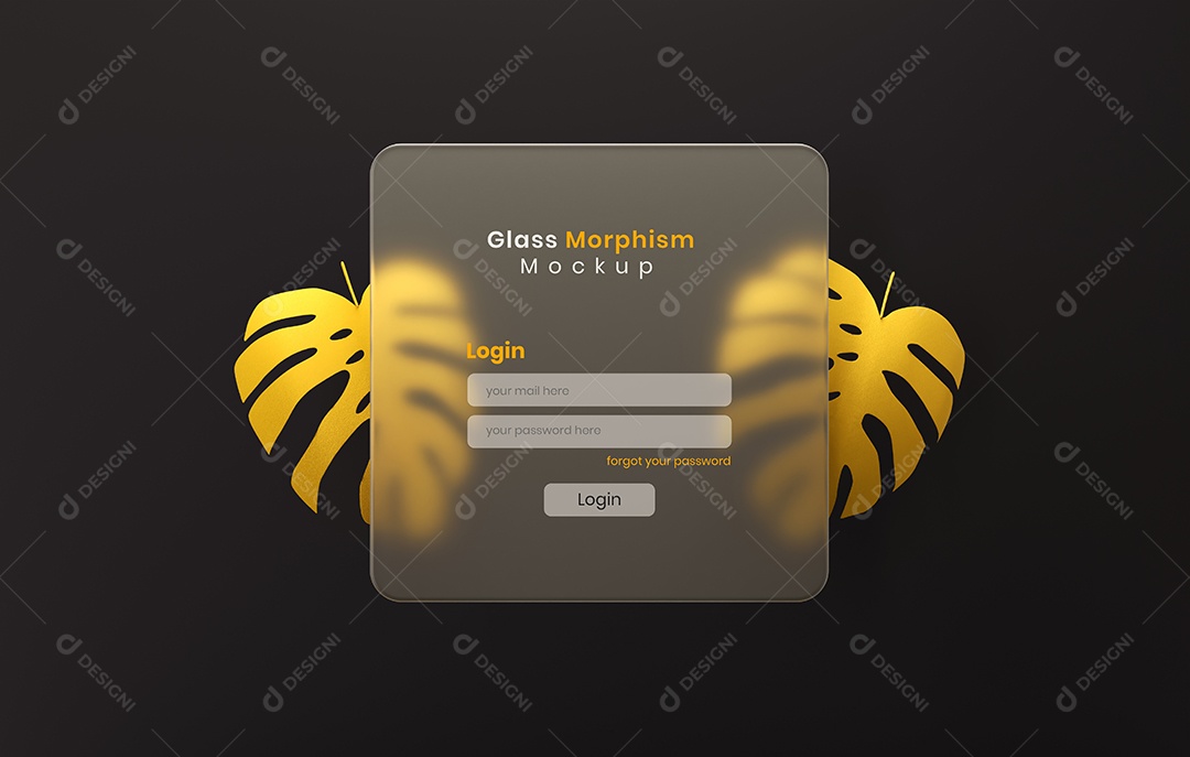 Mockup de Morfismo de Vidro PSD