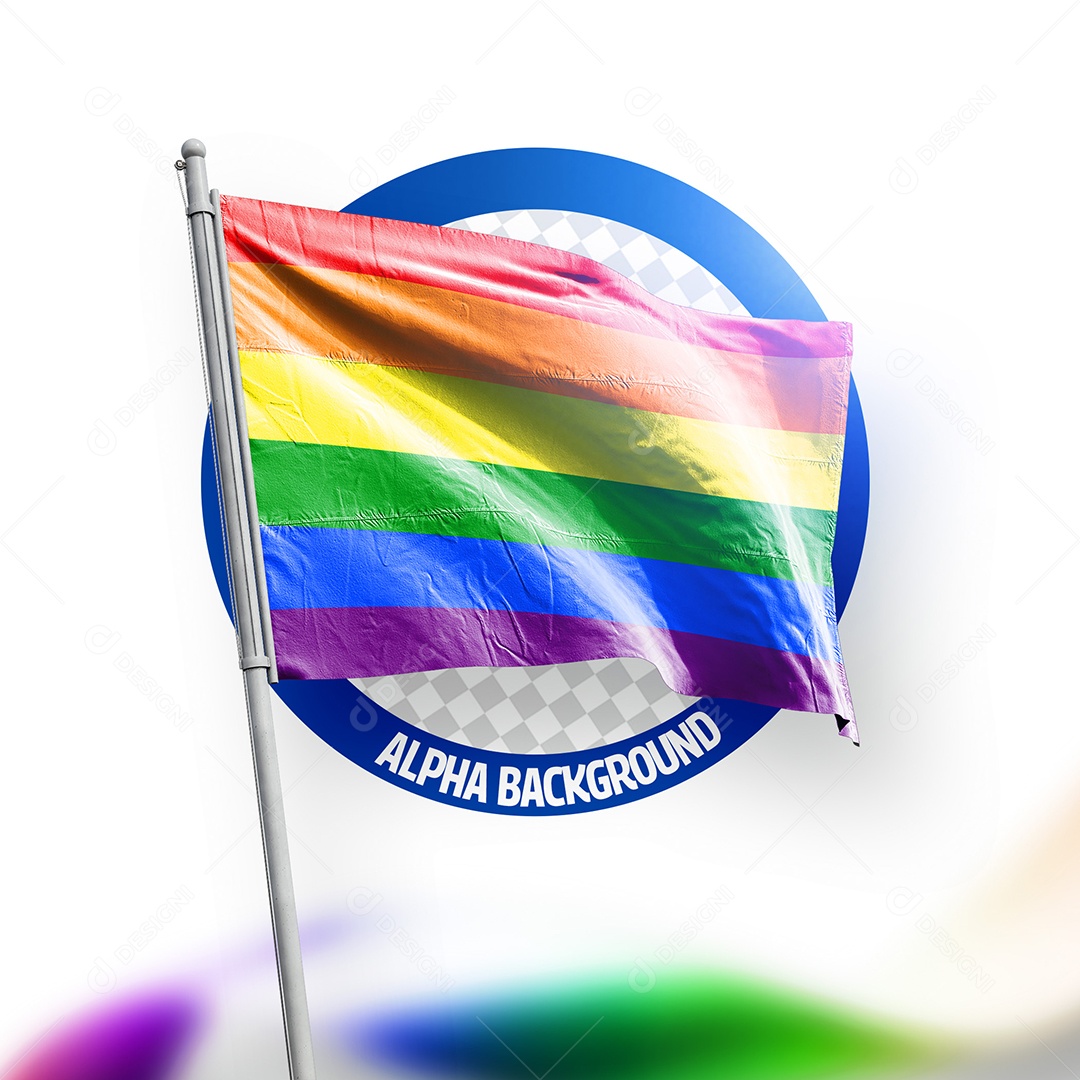 Post  Bandeira Dia Internacional do Orgulho LGBT Social Media PSD Editável