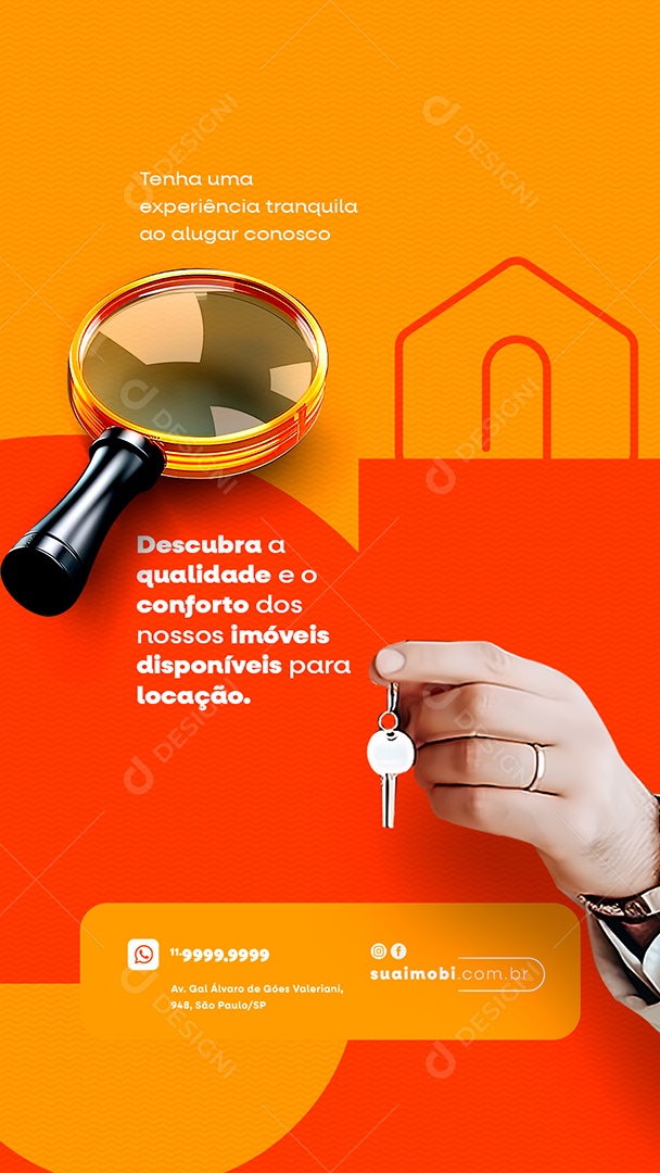 Story Descubra A Qualidade e o Conforto Imobiliária Social Media PSD Editável