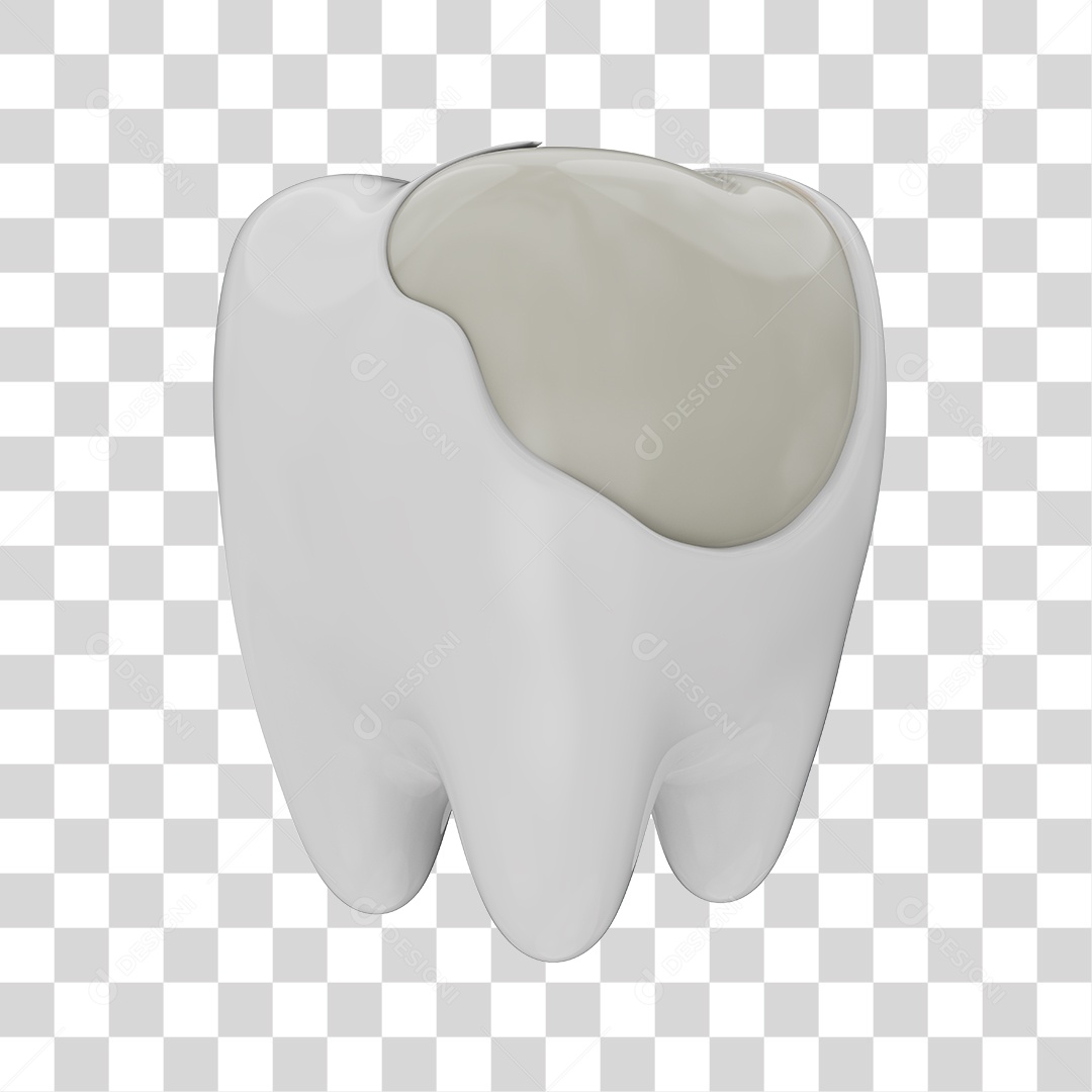 Elemento 3D Odontologia PNG Transparente