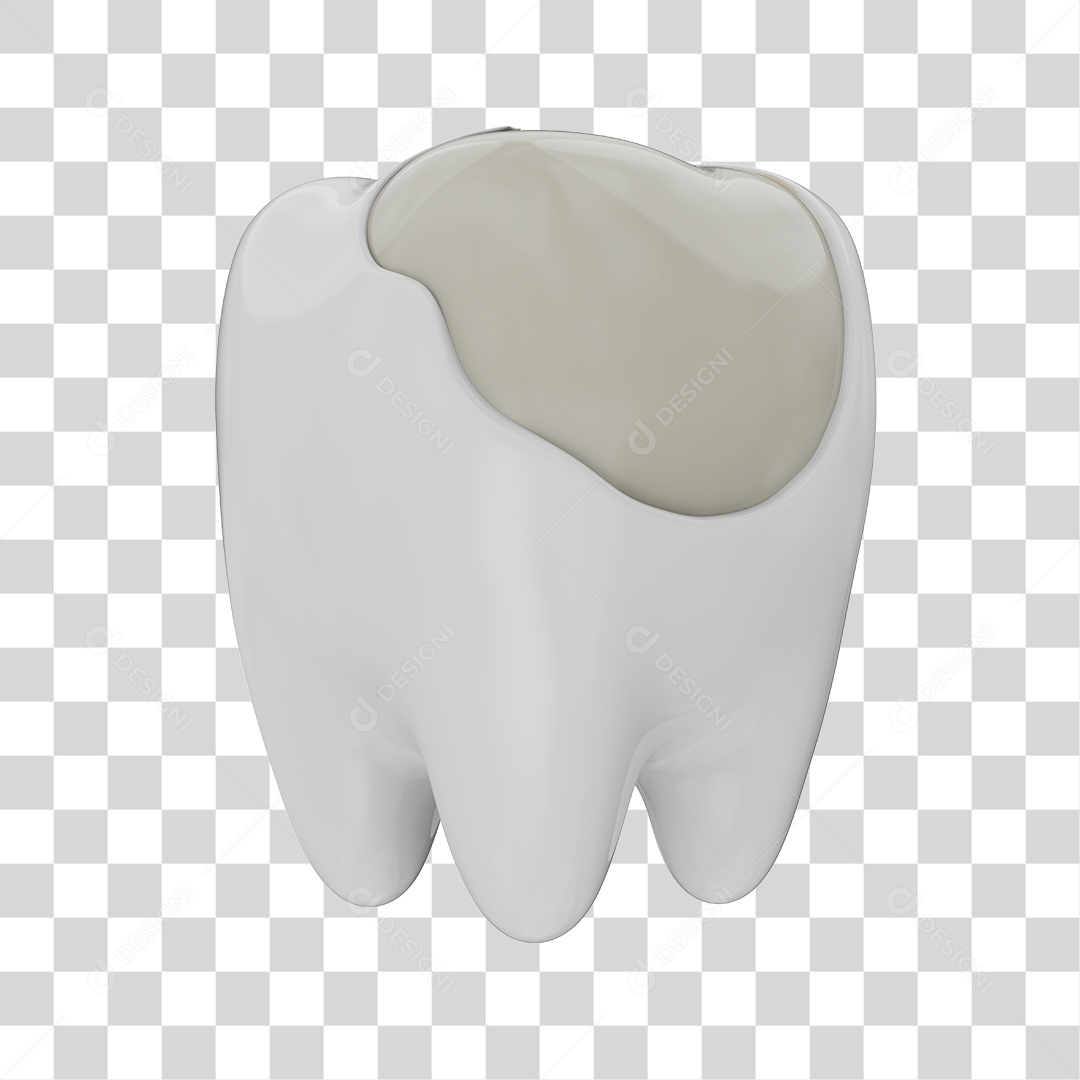 Elemento 3D Odontologia PNG Transparente