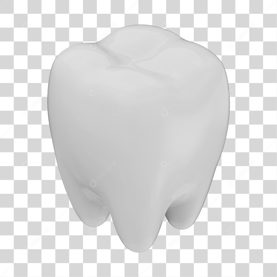 Elemento 3D Odontologia PNG Transparente